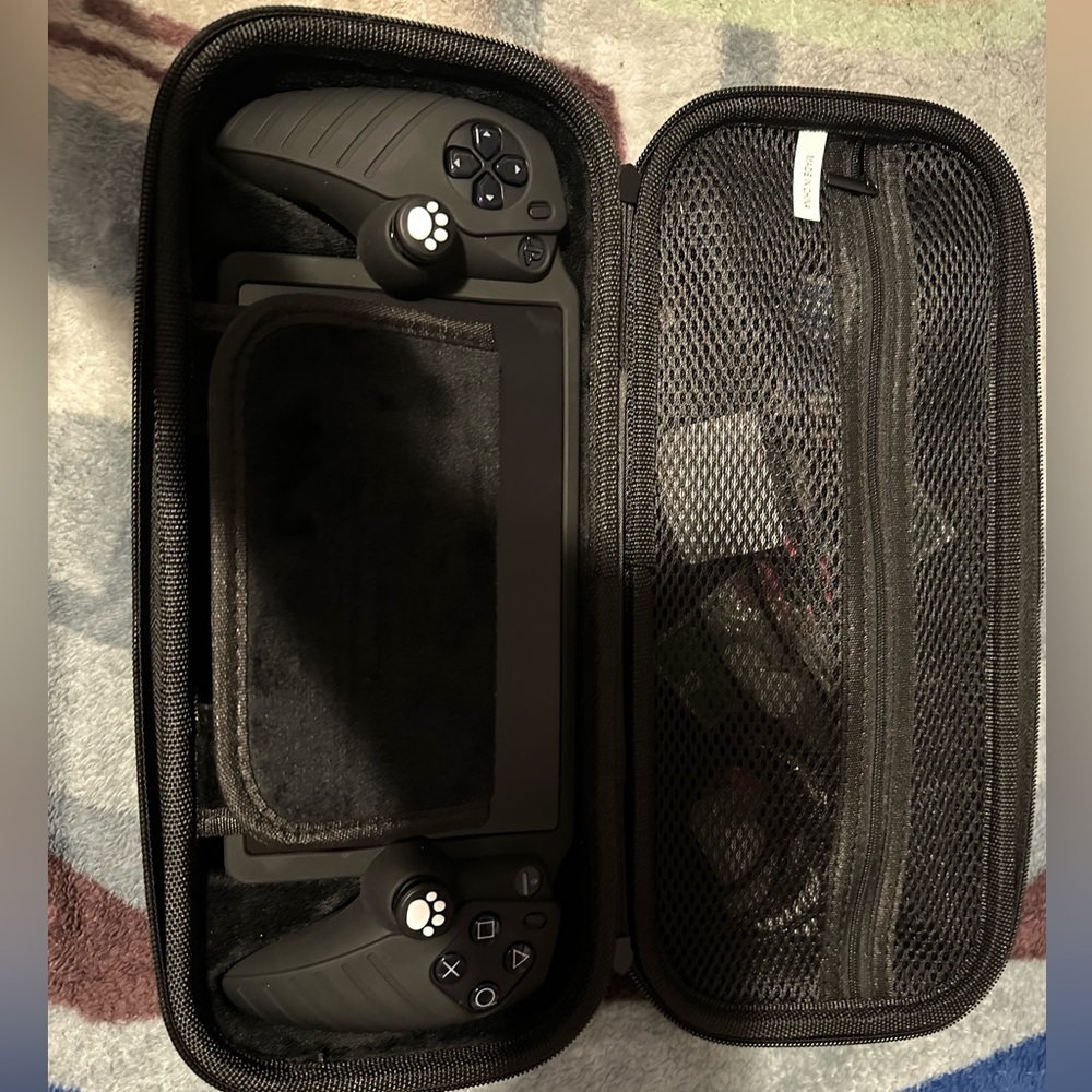 Ps portal Black Gaming Controller with Case